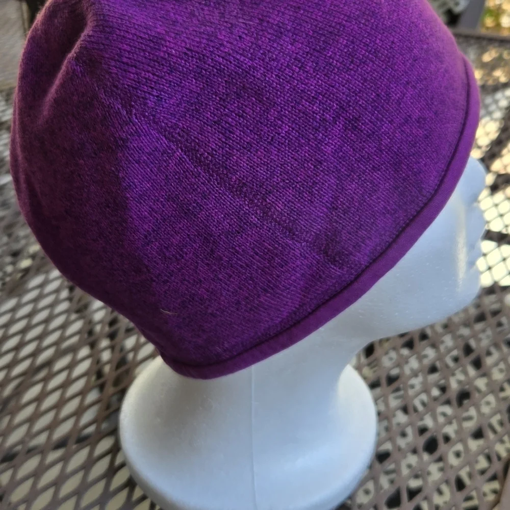 Patagonia Purple Fleece Lined Beanie
